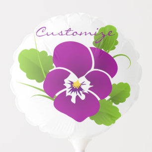 Purple Pansy Flower Thunder_Cove Balloon
