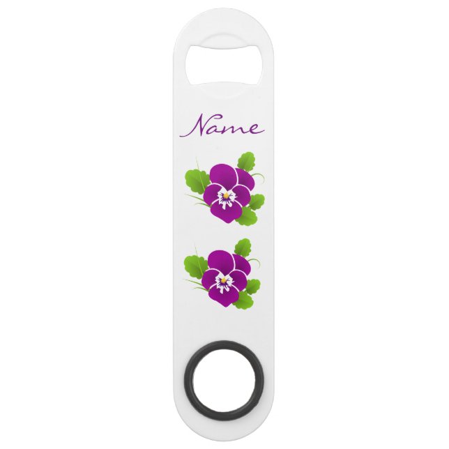 Purple Pansy Flower Thunder_Cove Bar Key (Front)