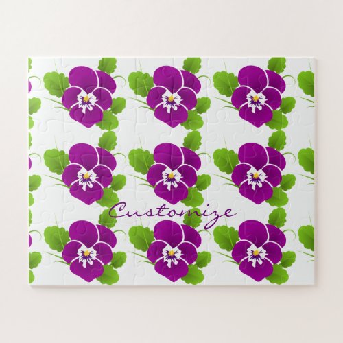 Purple Pansy Flower Thunder_Cove Jigsaw Puzzle