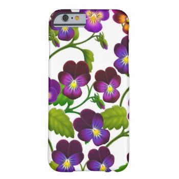Purple Pansy Garden Flowers Iphone 6 Case by TheCasePlace at Zazzle