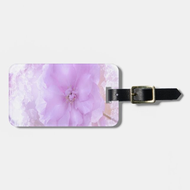 Purple Pansy Luggage Tag (Front Horizontal)