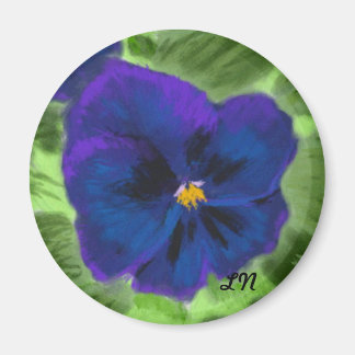 Purple Pansy Magnet