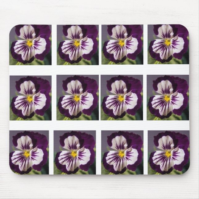 Purple Pansy Mouse Pad (Front)