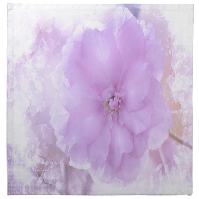 Purple Pansy Napkin (Front)