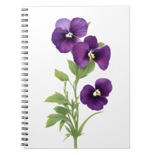 Purple Pansy Notebook