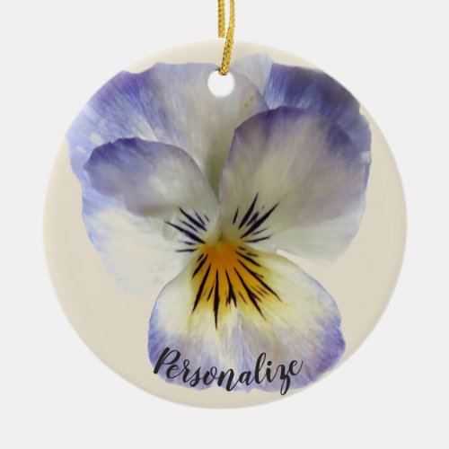 Purple Pansy Ornament