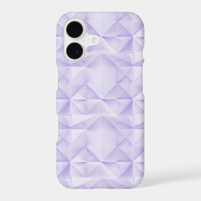 Purple Paper Origami Pattern Iphone Case (Back)