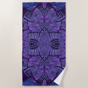 Purple Paradise Beach Towel