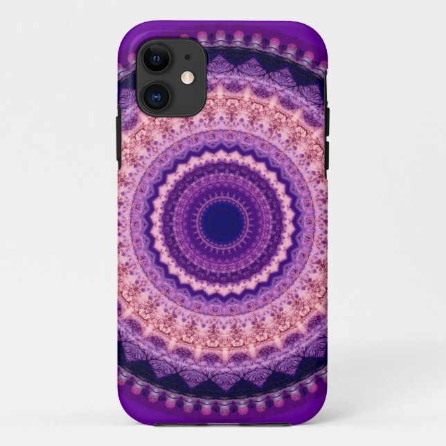 Purple Paradise Mandala iPhone 5 CaseMate Case (Back)
