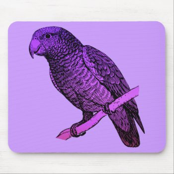 Purple Parrot Mouse Pad by purplestuff at Zazzle