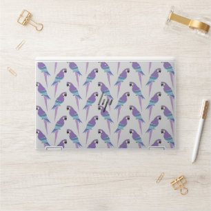 Purple Parrots HP Laptop Skin