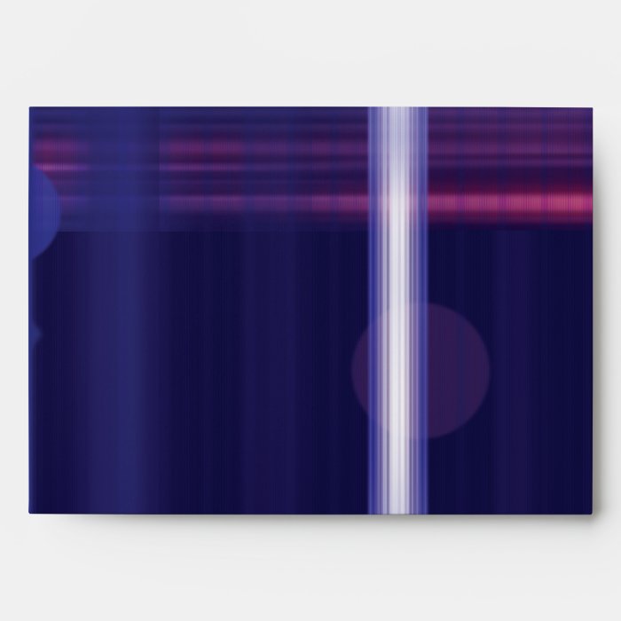 Purple Party Lights Neon Invitation Envelopes