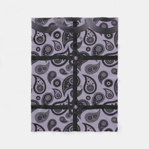 purple pasley custom fleece blanket