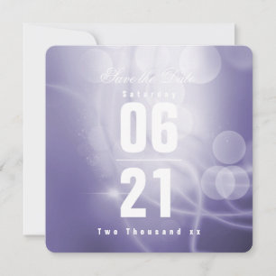 Purple Passion Celebration Wedding Save the Date