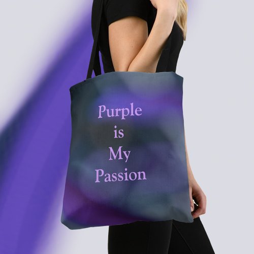 Purple Passion Customizable Chic Tote Bag