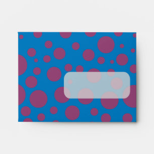Purple passion feeling blue moon art dizzy dots envelope