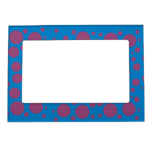 purple passion feeling blue moon art dizzy dots magnetic frame