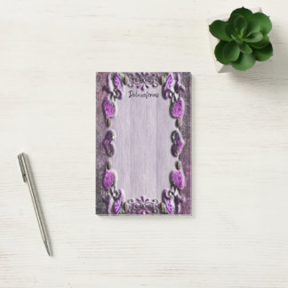 Purple Passion Floral Post-it Notes