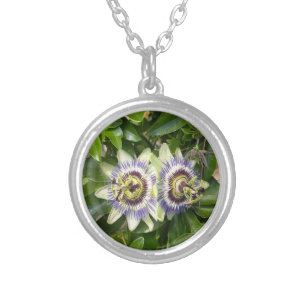 Purple Passion Flower Necklace