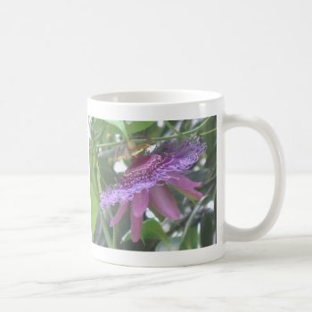 Purple Passion Flower Photo Mug by lifethroughalens at Zazzle
