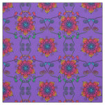 Purple Passion Flowers | Boho Style Fabric