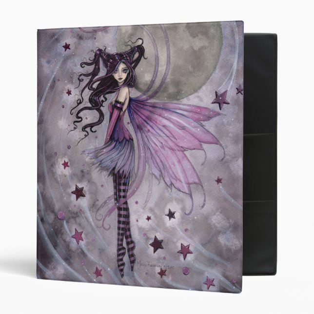 Purple Passion Gothic Purple Fairy Art Binder (Front/Inside)