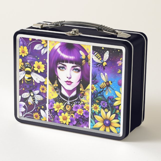 Purple Passion Metal Lunch Box (Front)