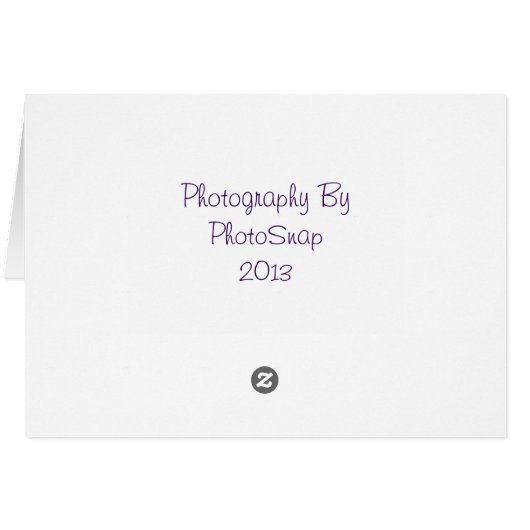 Purple Passion Notecard (Back Horizontal)