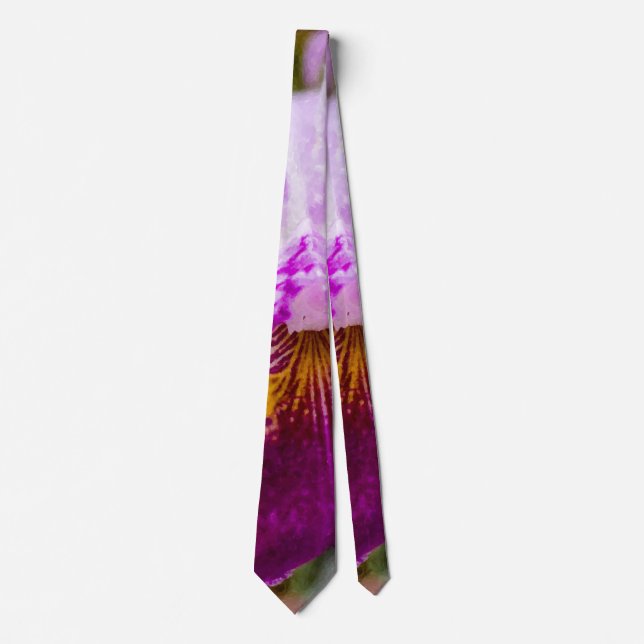 Purple Passion Orchid Neck Tie (Front)