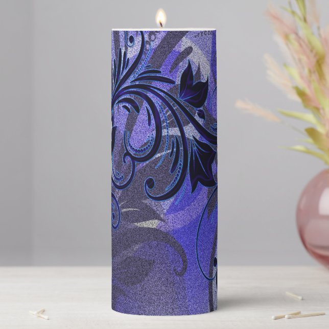 Purple Passion Pillar Candle (In Situ)