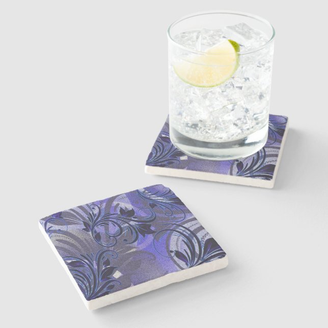 Purple Passion Stone Coaster (Side)