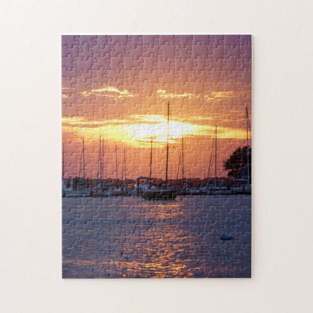 Purple Passion Sunset Jigsaw Puzzle (Vertical)