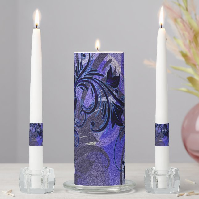 Purple Passion Unity Candle Set (In Situ)