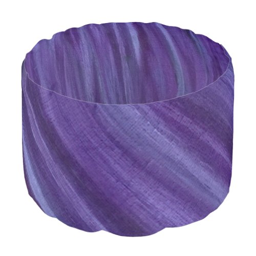 Purple Passion  Violet Lavender Plum Brushstroke Pouf