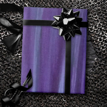 Purple Passion | Violet Lavender Plum Brushstroke Wrapping Paper by Fharrynland at Zazzle