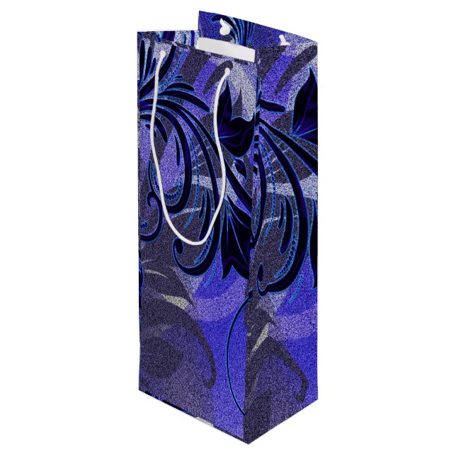 Purple Passion Wine Gift Bag (Back Angled)