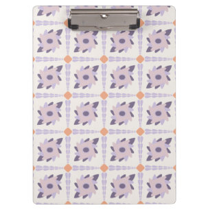 Purple pastel Decorative colorful tile Clipboard