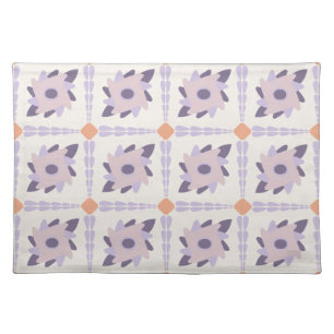 Purple pastel Decorative colorful tile Cloth Placemat