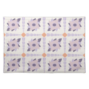 Purple pastel Decorative colorful tile Cloth Placemat