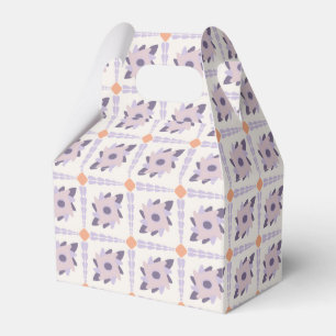 Purple pastel Decorative colorful tile Favor Boxes