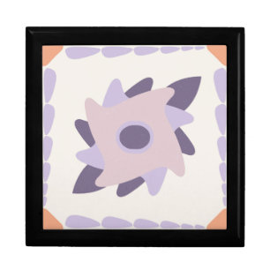 Purple pastel Decorative colorful tile Gift Box