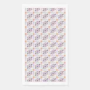 Purple pastel Decorative colorful tile Paper Guest Towels