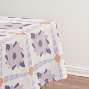 Purple pastel Decorative colorful tile  Tablecloth