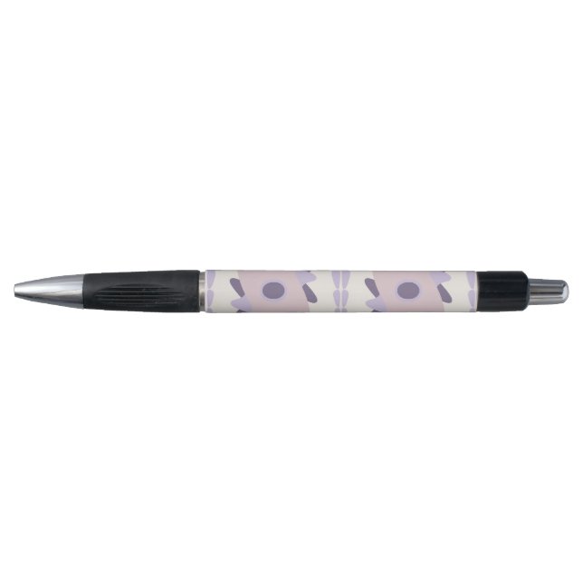 Purple Pastel Decorative Tile Pattern Pen (Front)