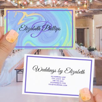 Purple Pastel Paint Swirl Monogram Professional