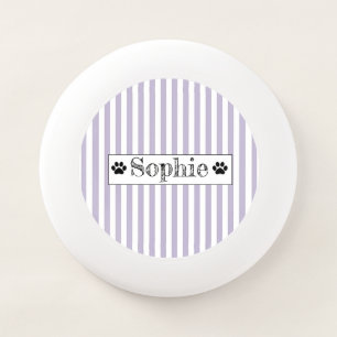Purple Pastel Stripes Personalized Dog Cat Pet Wham-O Frisbee