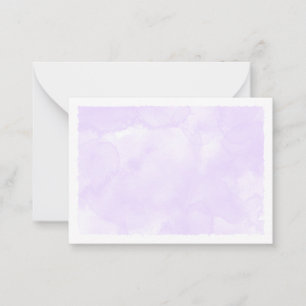 Purple Pastel Watercolor Blank All Occasion Note Card