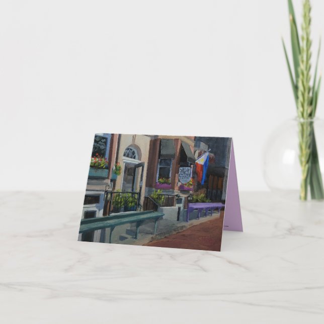 Purple Patch Artful Note Card (Front)
