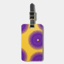 purple patches luggage tag