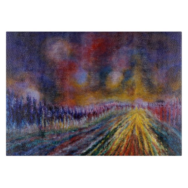 Purple Path Cutting Board (Front)
